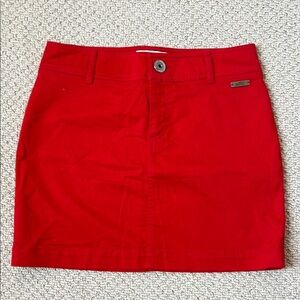Women's Red Thomas Burberry Skirt